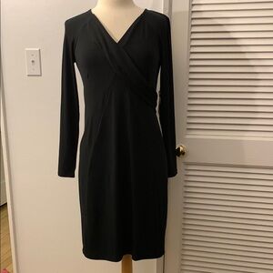 Elegant Black Wrap Dress